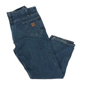 Carhartt Blue High Rise Wide-Leg Jeans | Good Condition